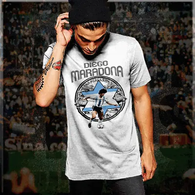 Soccer T-Shirt Diego Maradona Argentina Football Legend S-3XL World Cup New • $19.50