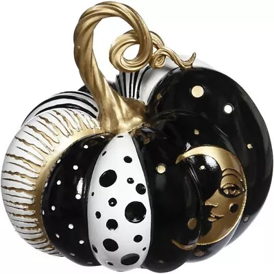 Mark Roberts 2020 Collection Pumpkin With Moon 10-Inch Tabletop Piece • $93.33