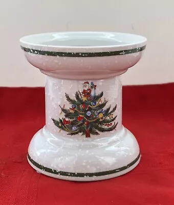 Vtg Mikasa Ceramic Christmas Treats Round Candle Holder Taper Pillar Hp308 Japan • $14.99