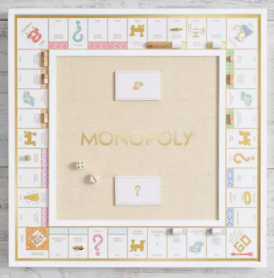 WS Game Company Monopoly Bianco Edition With Foil-Stamped Wood Game Board New • $129.99