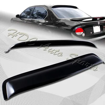 For 2000-2003 Nissan Maxima Black Acrylic Rear Window Roof Visor Spoiler Wing • $42.99