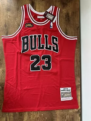 Michael Jordan Chicago Bulls 97-98 NBA FINALS Jersey Mitchell & Ness Size 40 M • $85