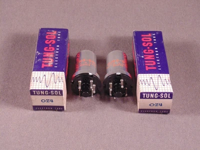 $30 • Buy 2 0Z4 TUNG-SOL Car Auto Radio Amp Vintage Vacuum Tubes Matching Code 322PC3 NOS 