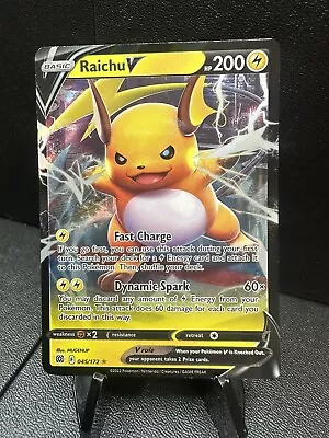 Pokémon TCG Raichu V Brilliant Stars 045/172 Holo Ultra Rare • $2.54