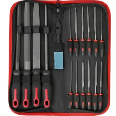 £18.95 • Buy 18pc FILE SET Multi Purpose For Metal Wood Glass Needle & Large Files In Case