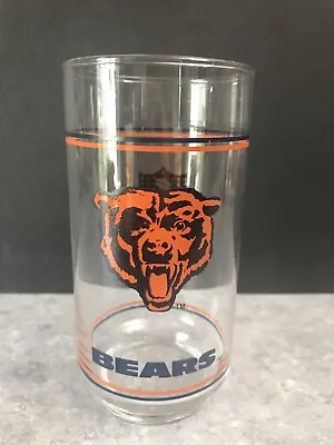 Vintage 1980’s NFL Chicago Bears Drinking/Beer Glasses By Mobil • $5