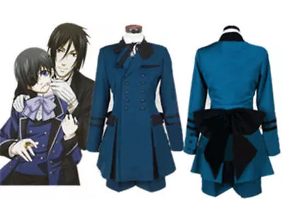 NEW Black Butler Ciel Phantomhive Cosplay Costume Cospaly Full Set Outfit Unsex • $33
