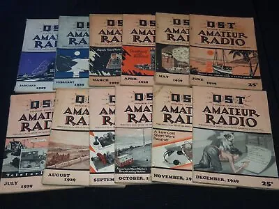 1929 Qst Amateur Radio Magazines Lot Of 12 Issues - Complete Year - Wr 54d • $120