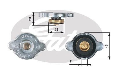 £41.17 • Buy Genuine GATES Radiator Cap For Mazda Bongo E2200 R281 2.2 (06/1995-05/2003)