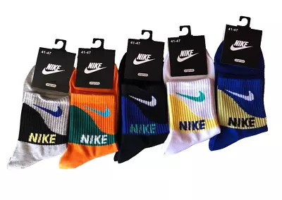 Nike Socks Colorful Unisex5 PAIRS NEW Low-Cut Brand Newsize 8-12 • $17.99