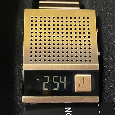 Nixon The Dork Too “Nerd Alert” Talking Mens Rose Gold Digital Watch NEW NWT NIB • $89.99