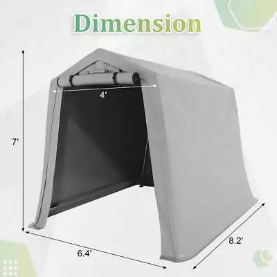 Vineego Outdoor Storage Shed 6 X 8 Ft Canopy Portable Shelter Heavy Duty Carport • $112.50
