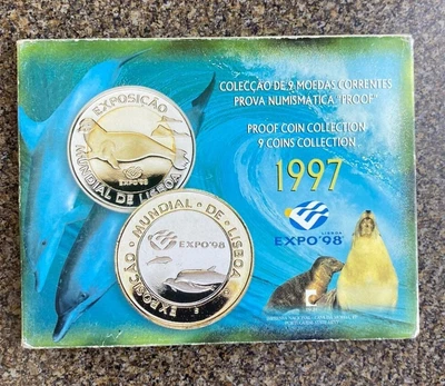 $29.99 • Buy 1997 Portugal Proof Set 9 Coins Official Portuguese State Mint Rare Annual