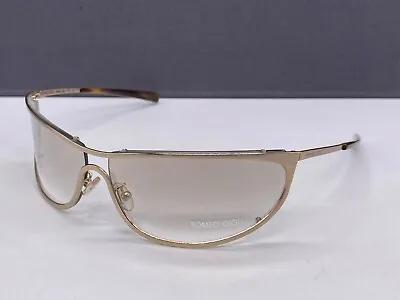 Romeo Gigli Sunglasses Men Woman Mirrored Gold Curved Bono U2 RG55601 • $128.83