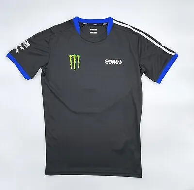 Official Yamaha Racing Team Monster Energy Men's Paddock Black T-Shirt • £41.99