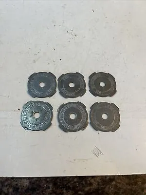 Lot Of 6 Vintage Webster Chicago Corp Metal 7” 45 RPM Vinyl Record Adapters • $7.99