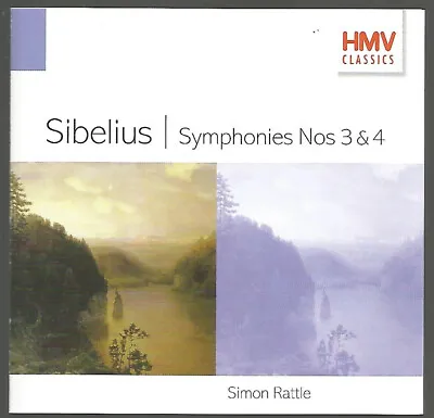 £3.50 • Buy Simon Rattle - Sibelius: Symphonies Nos. 3 & 4 Near Mint CD