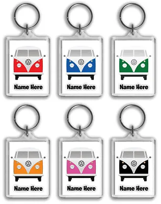 Camper Van Personalised Keyring / Bag Tag - Gift • £3.99