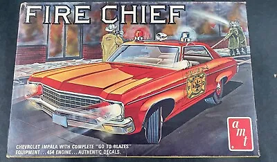 AMT T223 1970 Chevy Impala Vintage Fire Chief  1/25 McM Kit Niob Si • $59.88
