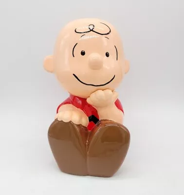 Vintage Peanuts Charlie Brown Cookie Jar Treasure Craft UFS  • $149.99