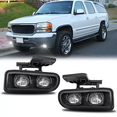 Fog Lights LED Front Bumper Lamps For GMC 1999-2002 Sierra 2000-2006 Yukon • $64.79