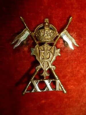 21st (Empress Of India's) Lancers WW1 Other Rank Collar Badge • $40.48