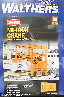 Walthers HO #933-3122 MI-JACK CRANE (Plastic Kit) 1:87th Scale • $29.73