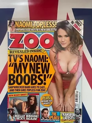 Zoo Magazine 15th - 21st  June 2007 Naomi POSTER Kelly Brook Shipwrecked Girls • £12.99