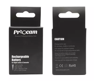 Proocam Viloso EN-EL24 Rechargeable Camera Battery For Nikon 1 J5 Mirrorless Dig • $153.84