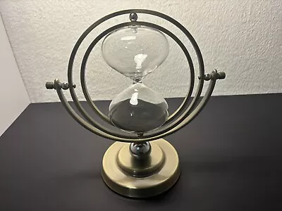 Hourglass Sand Timer 60 MinuteRotating Antique Black Sand Clock • $40