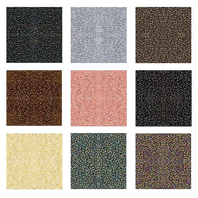 $6.49 • Buy Miyuki Japanese Seed Beads Round Rocailles Ceylon, Metallic, Luster, Iris Colors