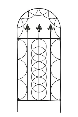 Garden Metal Trellis Wall Climbing Plant Flower Trellises Clematis Fleur De Lys • £21.98