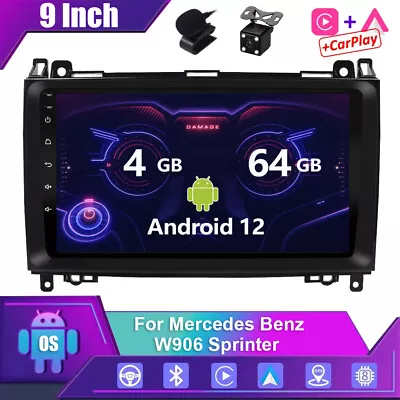 For Mercedes Benz Sprinter 2500 B200 Vian Car Radio GPS Stereo CarPlay Android12 • $219.99