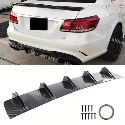 For Benz E63 C63 AMG W212 W211 Carbon Fiber Rear Lip Bumper Diffuser Spoiler CAO • $42.70