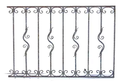 Antique Curled Wrought Iron Gate 47.25 X 31.75 • $450