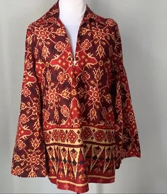 Lauren Ralph Lauren Vintage 1960’s Dashiki Style Tunic Top Sz M (10-12) BOHO • £19.28