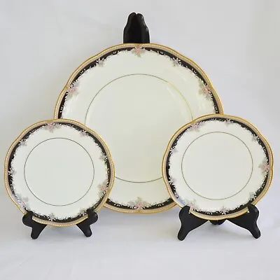 $28 • Buy Noritake Palais Royal Dinner Plate Bread Plates Bone China 9773 Set Of 3