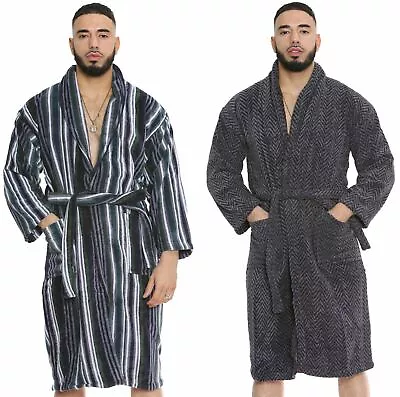 £19.99 • Buy 100% Egyptian Cotton Velour Terry Towelling Jacquard Bathrobe Dressing Gown