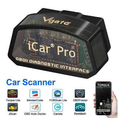 ICar Pro OBD2 WiFi Bluetooth Scanner OBDII Car Torque Android IOS Auto Scan Diag • $27.22