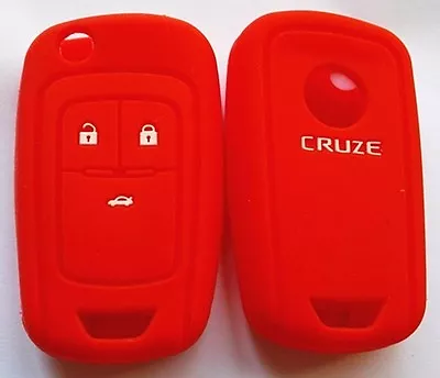 Red Silicone Flip Key Cover Suits Holden Chevrolet Colorado Aveo Cruze  • $8.99