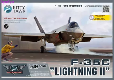 Kitty Hawk 80132 1/48 F-35C  Lightning II  Assembly Model New • $71.78