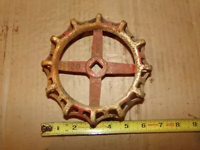 Large Vintage 6  Diameter Cast Iron Valve Handle Steampunk Junk Art • $9.99