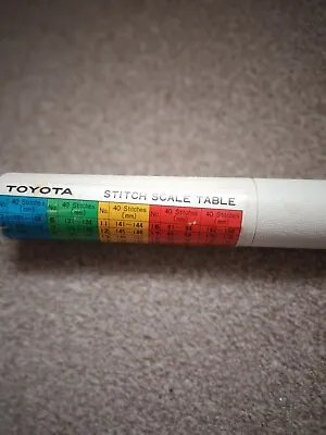£7 • Buy Toyota Stitch Scale Table, With 1 Clear Sheet And 20 Ruler Gauges