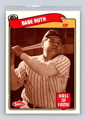 1989 Swell Baseball Greats #1 Babe Ruth Yankees • $4.49