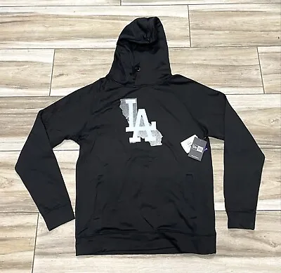 New Era MLB Baseball LA Dodgers Black Athletic Sports Hoodie Mens Large New • $35.99