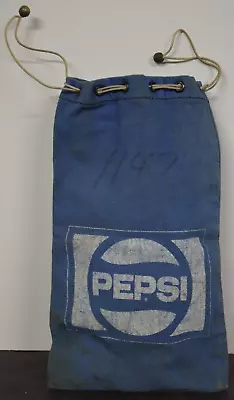 Vintage Pepsi Bag Money Coin Vending Soda Blue A Rifkin Wilkes Barre 1970's • $25