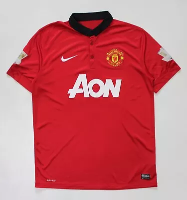 MUFC #20 V. Persie 2013 - 2014 Manchester United Home Football Shirt Jersey (L) • $79