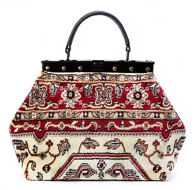 CLASSIC VICTORIAN-STYLE MARY POPPINS CARPET BAG. NEW From LONDON. FREE DELIVERY • $279