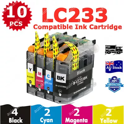 10x Non-OEM Ink Cartridge LC233 LC 233 For Brother MFC J5720dw J4620dw J5320dw • $27