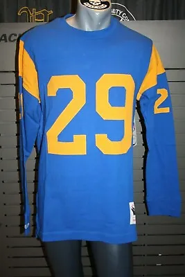 Mitchell And Ness NFL Name & Number Los Angeles Rams Eric Dickerson #29 New Blue • £86.75